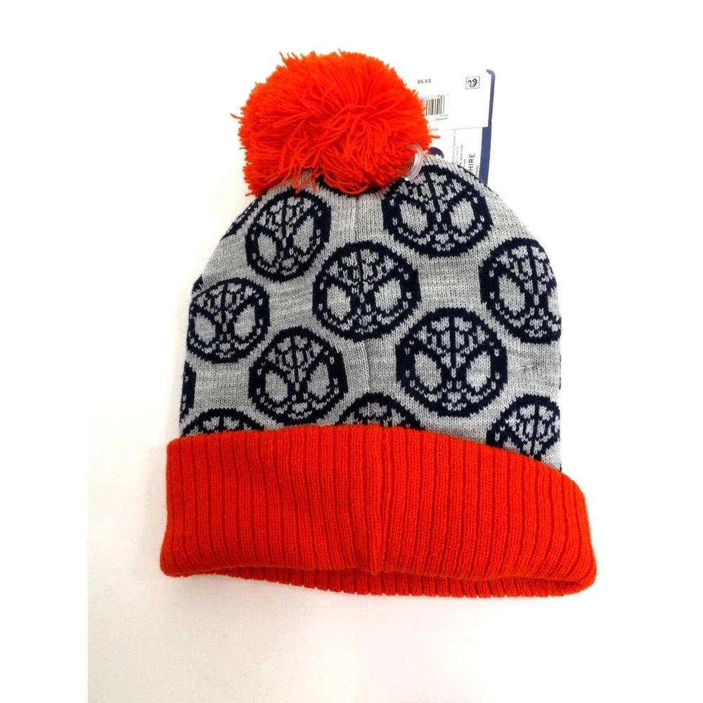 Spider-man Winter Hat Mitten Set Toddler Size 2T - 5T Marvel